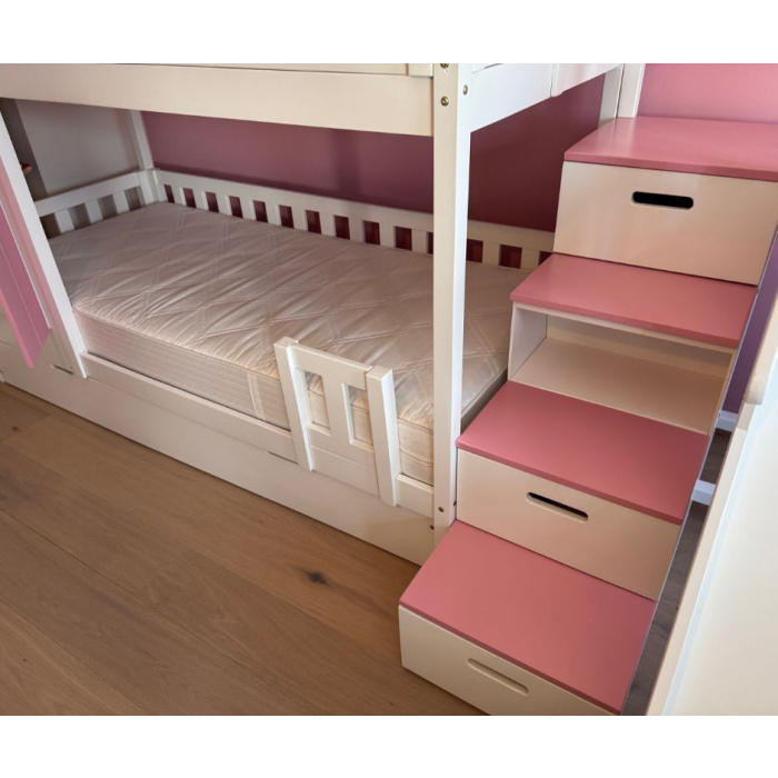 kinderhoogslaper met glijbaan en trap